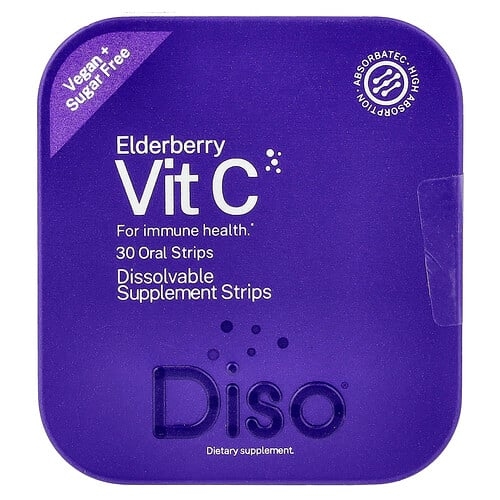 Diso Vit C Elderberry 30 Oral Strips product image