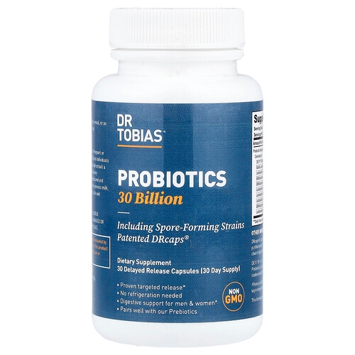 Dr Tobias Probiotics 30 Billion 30 Delayed Release Capsules product image