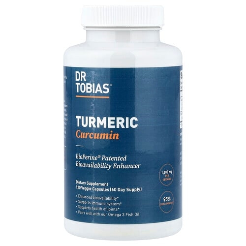 Dr Tobias Turmeric Curcumin 120 Veggie Capsules product image
