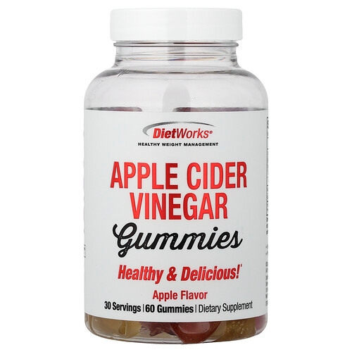 Dietworks Apple Cider Vinegar Gummies Apple 60 Gummies product image