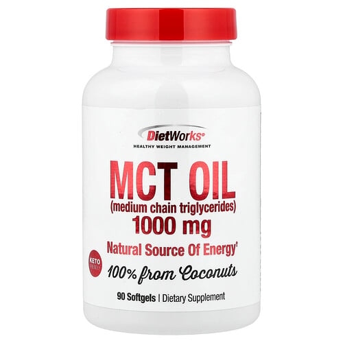 Dietworks Mct Oil 1 000 Mg 90 Softgels product image