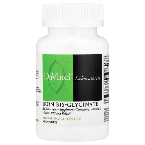 Davinci Laboratories Iron Bis Glycinate 60 Capsules product image