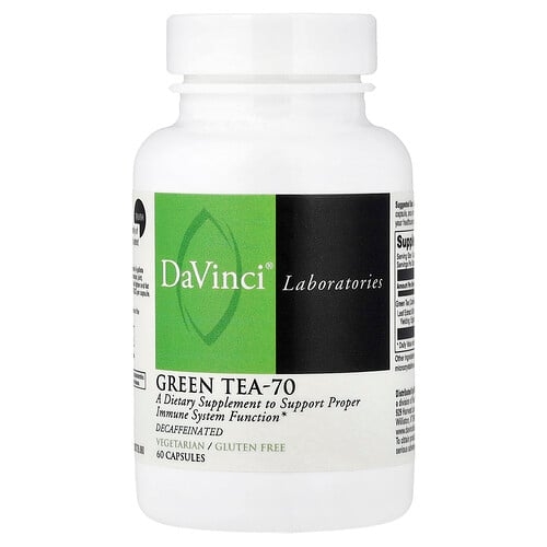 Davinci Laboratories Green Tea 70 Decaffeinated 60 Capsules product image