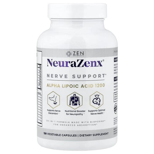 Zen Nutrients Neurazenx Nerve Support 120 Vegetable Capsules product image