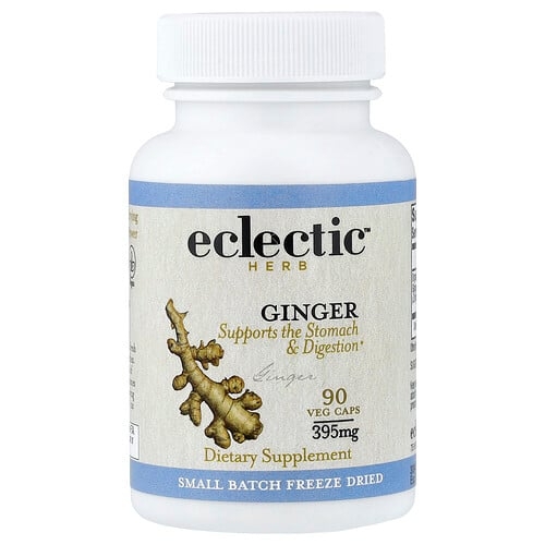 Eclectic Herb Ginger Supports The Stomach Digestion 395 Mg 90 Veg Caps product image