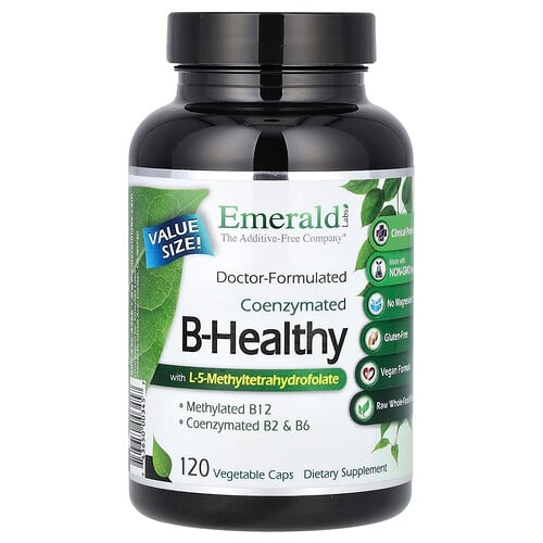 Emerald Laboratories Coenzymated B Healthy With L 5 Methyltetrahydrofolate 120 Vegetable Caps product image