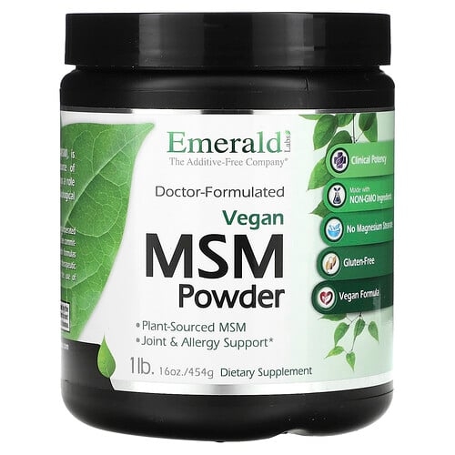 Emerald Laboratories Vegan Msm Powder 1 Lb 454 G product image