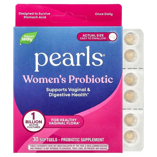 Nature S Way Pearls Women S Probiotic 1 Billion Cfu 30 Softgels product image