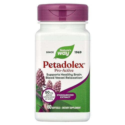 Nature S Way Petadolex Pro Active 50 Mg 60 Softgels product image