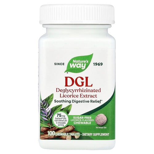 Nature S Way Dgl Licorice 100 Chewable Tablets product image