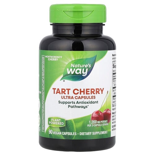 Nature S Way Tart Cherry Ultra Capsules 90 Vegan Capsules 400 Mg Per Capsule product image