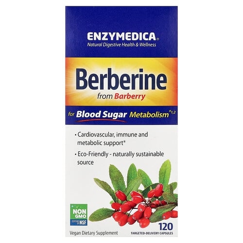 Enzymedica Berberine 120 Targeted Delivery Capsules product image