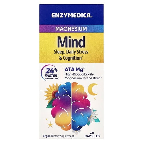Enzymedica Magnesium Mind 60 Capsules 350 Mg Per Capsule product image