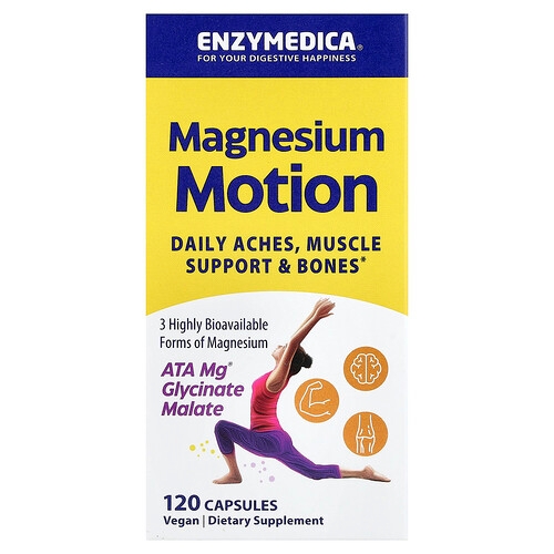 Enzymedica Magnesium Motion 120 Capsules 40 Mg Per Capsule product image