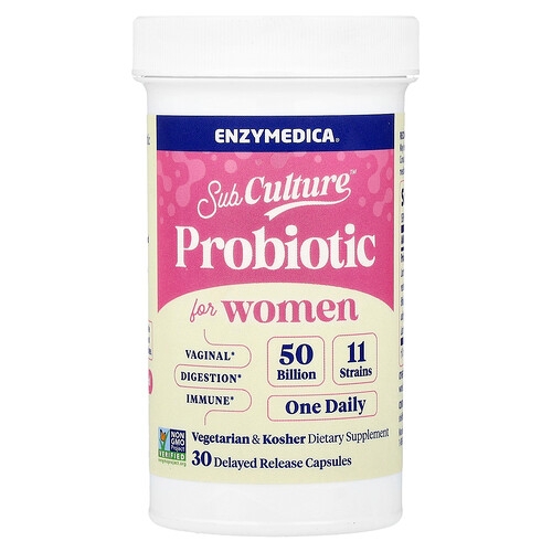 Enzymedica Subculture Probiotic For Women 50 Billion 30 Delayed Release Capsules product image