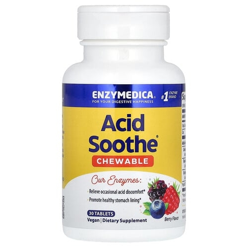 Enzymedica Chewable Acid Soothe Berry 30 Tablets product image