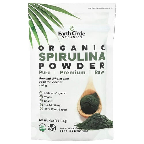 Earth Circle Organics Organic Spirulina Powder 4 Oz 113 4 G product image