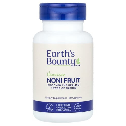 Earth S Bounty Hawaiian Noni Fruit 60 Capsules 500 Mg Per Capsule product image