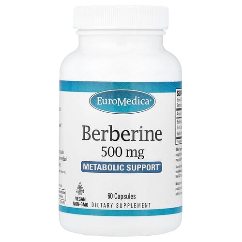 Euromedica Berberine 500 Mg 60 Capsules product image