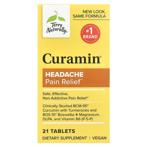 Terry Naturally Curamin Headache Pain Relief 21 Tablets product image