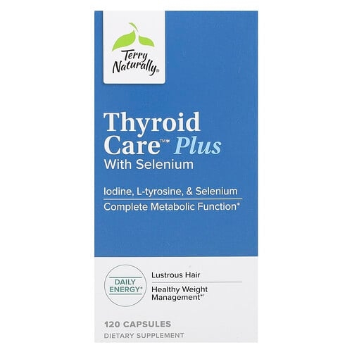Terry Naturally Thyroid Care Plus With Selenium 120 Capsules product image