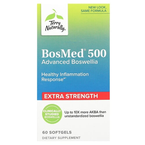 Terry Naturally Bosmed 500 Advanced Boswellia 60 Softgels 500 Mg Per Softgel product image