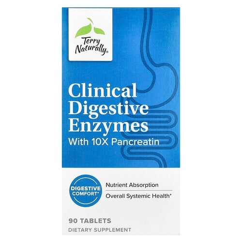 Terry Naturally Clinical Digestive Enzymes 90 Tablets product image