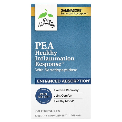 Terry Naturally Pea Healthy Inflammation Response With Serratiopeptidase 60 Capsules product image