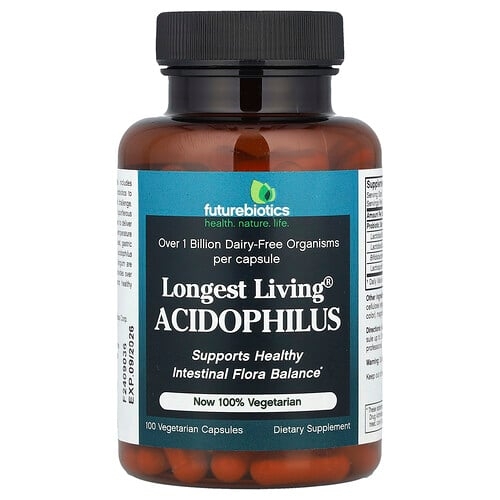 Futurebiotics Longest Living Acidophilus 100 Vegetarian Capsules product image