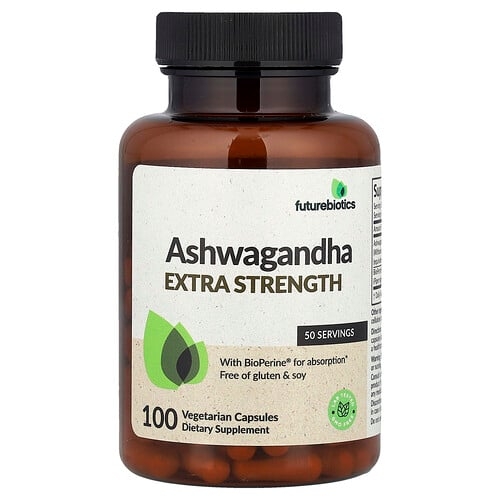 Futurebiotics Ashwagandha 100 Vegetarian Capsules product image