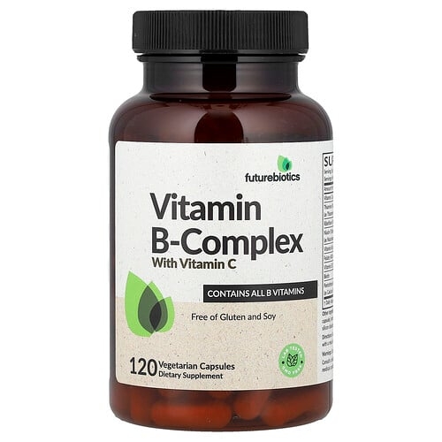 Futurebiotics Vitamin B Complex With Vitamin C 120 Vegetarian Capsules product image