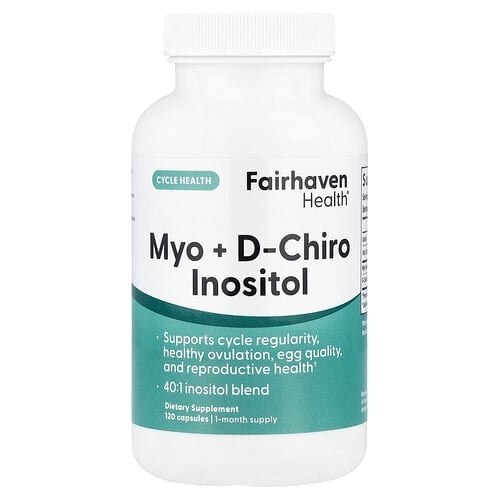 Fairhaven Health Myo D Chiro Inositol 120 Capsules product image