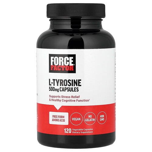 Force Factor L Tyrosine 500 Mg 120 Vegetable Capsules product image