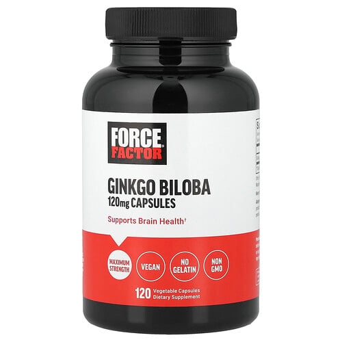 Force Factor Ginkgo Biloba 120 Mg 120 Vegetable Capsules product image