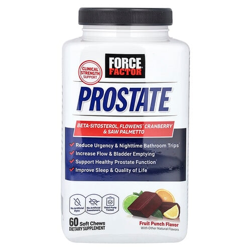 Force Factor Prostate Fruit Punch 60 Soft Chews product image
