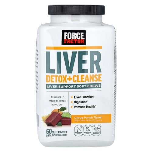 Force Factor Liver Detox Cleanse Citrus Punch 60 Soft Chews product image