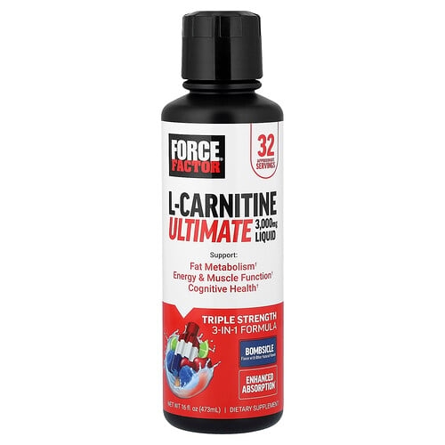 Force Factor L Carnitine Ultimate Liquid Bombsicle 16 Fl Oz 473 Ml product image