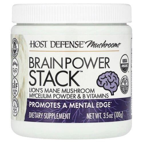 Host Defense Mushrooms Brain Power Stack 3 5 Oz 100 G product image