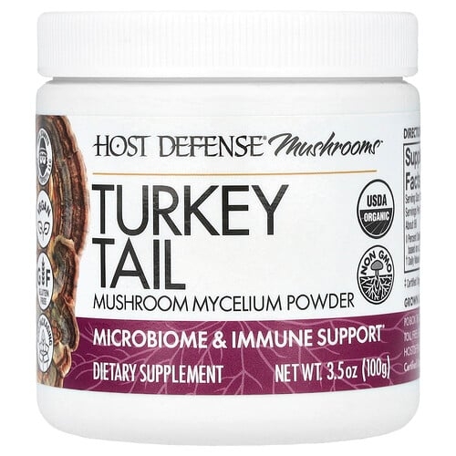 Host Defense Mushrooms Turkey Tail Mushroom Mycelium Powder 3 5 Oz 100 G product image