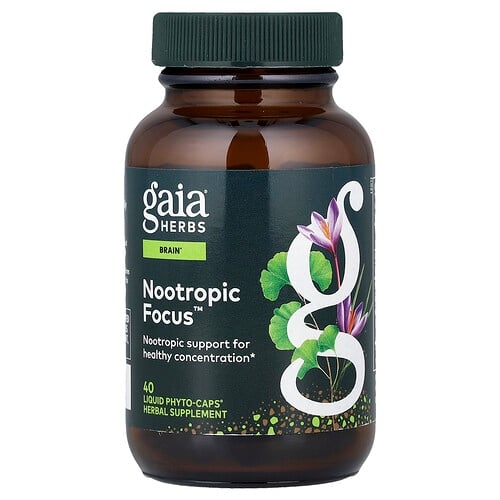 Gaia Herbs Nootropic Focus 40 Liquid Phyto Caps product image