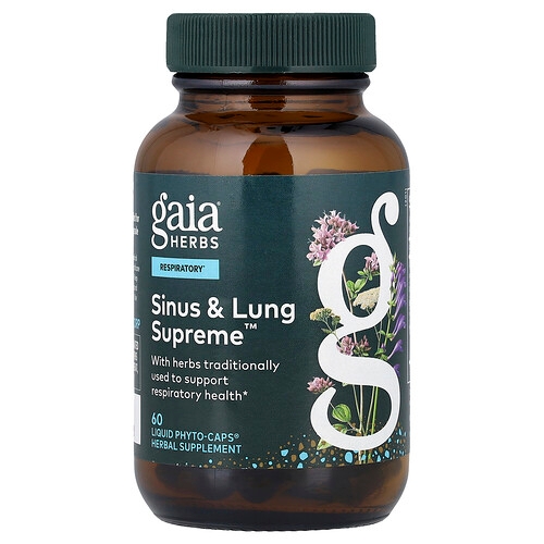 Gaia Herbs Sinus Lung Supreme 60 Liquid Phyto Caps product image