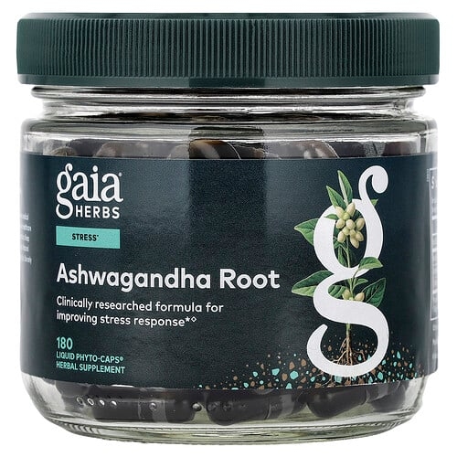 Gaia Herbs Ashwagandha Root 180 Liquid Phyto Caps product image