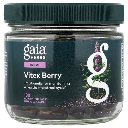 Gaia Herbs Women Vitex Berry 180 Liquid Phyto Caps 500 Mg Per Capsules product image