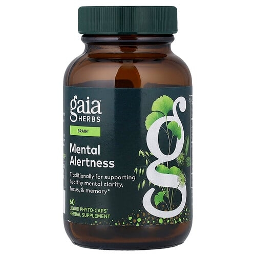 Gaia Herbs Mental Alertness 60 Liquid Phyto Caps 418 Mg Per Cap product image