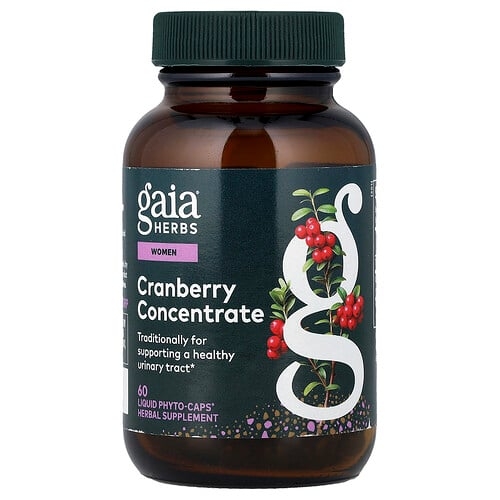 Gaia Herbs Women Cranberry Concentrate 60 Liquid Phyto Caps 420 Mg Per Capsule product image