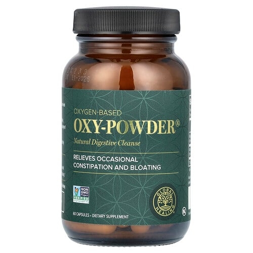 Global Healing Oxy Powder Natural Digestive Cleanse 60 Capsules product image