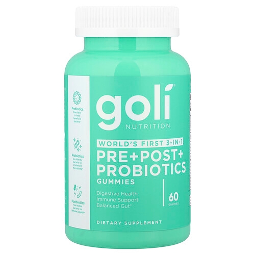 Goli Nutrition Pre Post Probiotics Gummies 60 Gummies product image