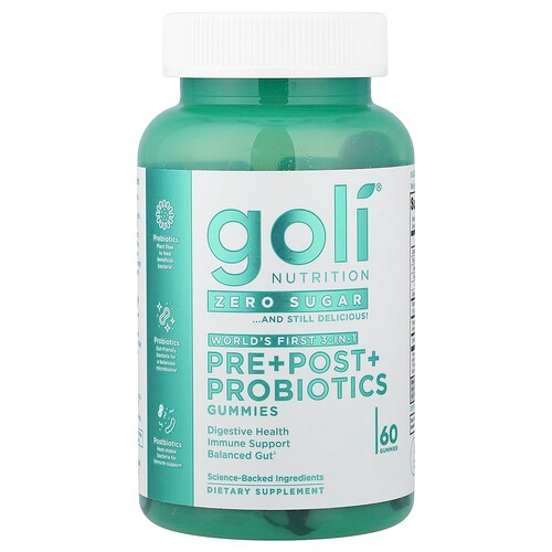 Goli Nutrition Pre Post Probiotics Gummies 60 Gummies product image