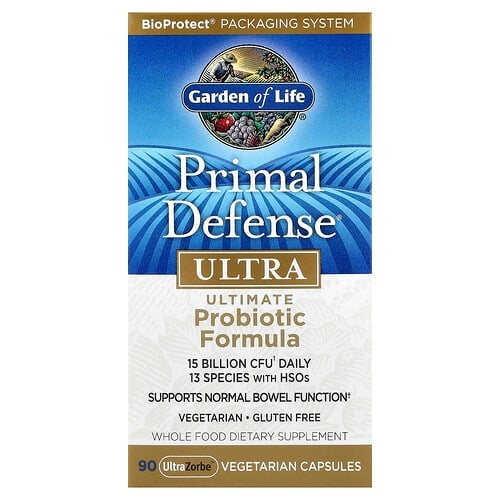 Garden Of Life Primal Defense Ultra Ultimate Probiotic Formula 90 Ultrazorbe Vegetarian Capsules product image