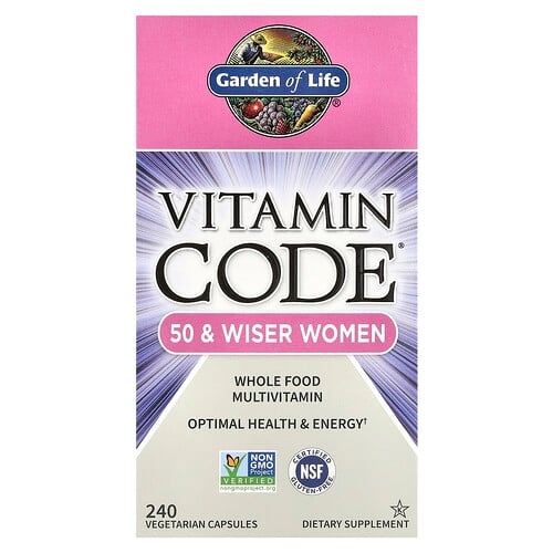 Garden Of Life Vitamin Code Whole Food Multivitamin For Women 50 240 Vegetarian Capsules product image